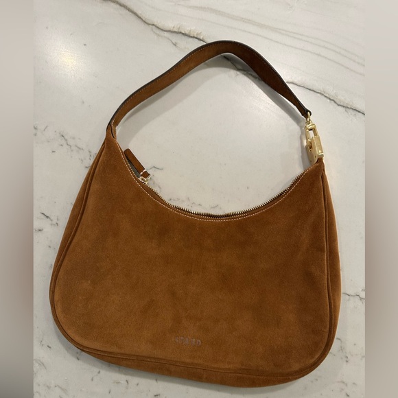 STAUD Sylvie suede shoulder bag EUC - Picture 3 of 12